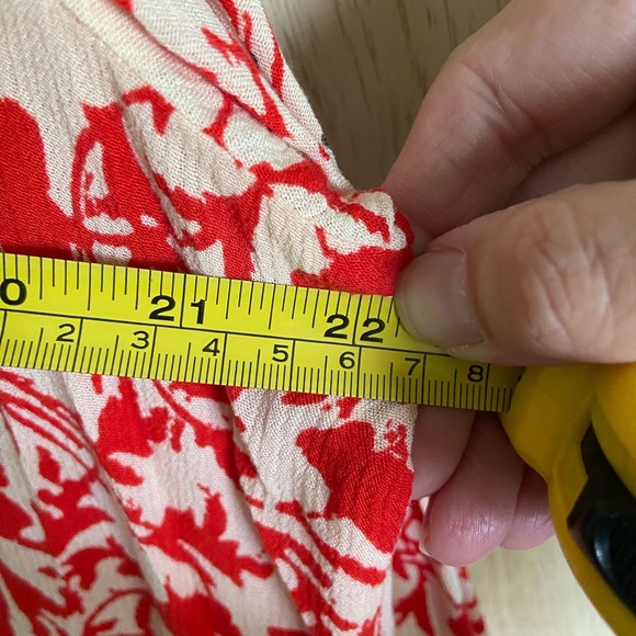Free People Gardenia Combo Red White Floral Medallion Print Resort Romper Size S - Picture 9 of 11